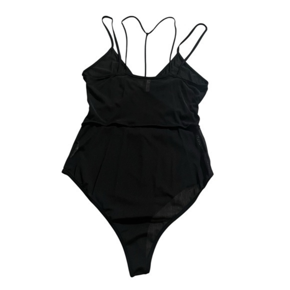 FREE WITH ANY PURCHASE!
a ellen- Women’s Sheer Black Strappy Bodysuit Size Larg